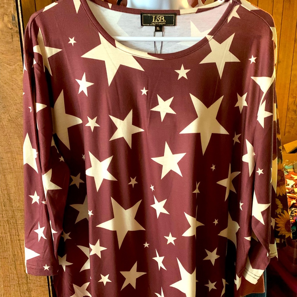 Size XL L& B 3/4 sleeve top